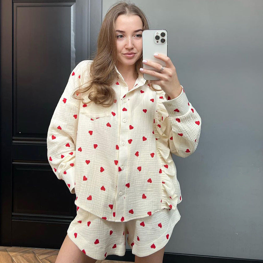 Top Shorts Two-piece Pajamas Women - NoirPyjamas
