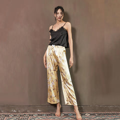 Two-piece Fashion Printed Pyjama Suspenders - NoirPyjamas