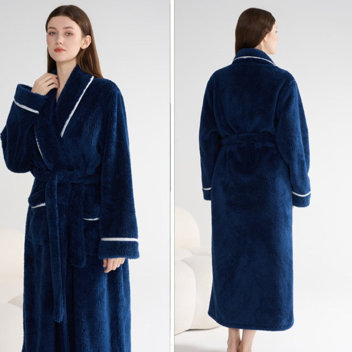 Couple’s Thick Night-Robe – Autumn & Winter Loungewear