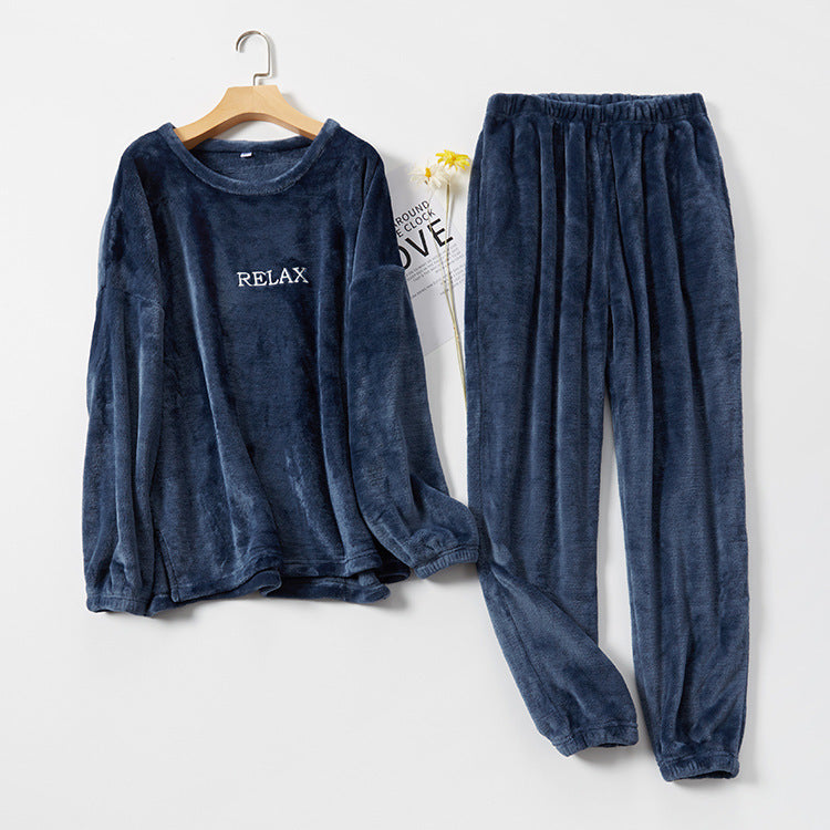 Flannel Pyjama Sets Winter Couple Sleepwear - NoirPyjamas